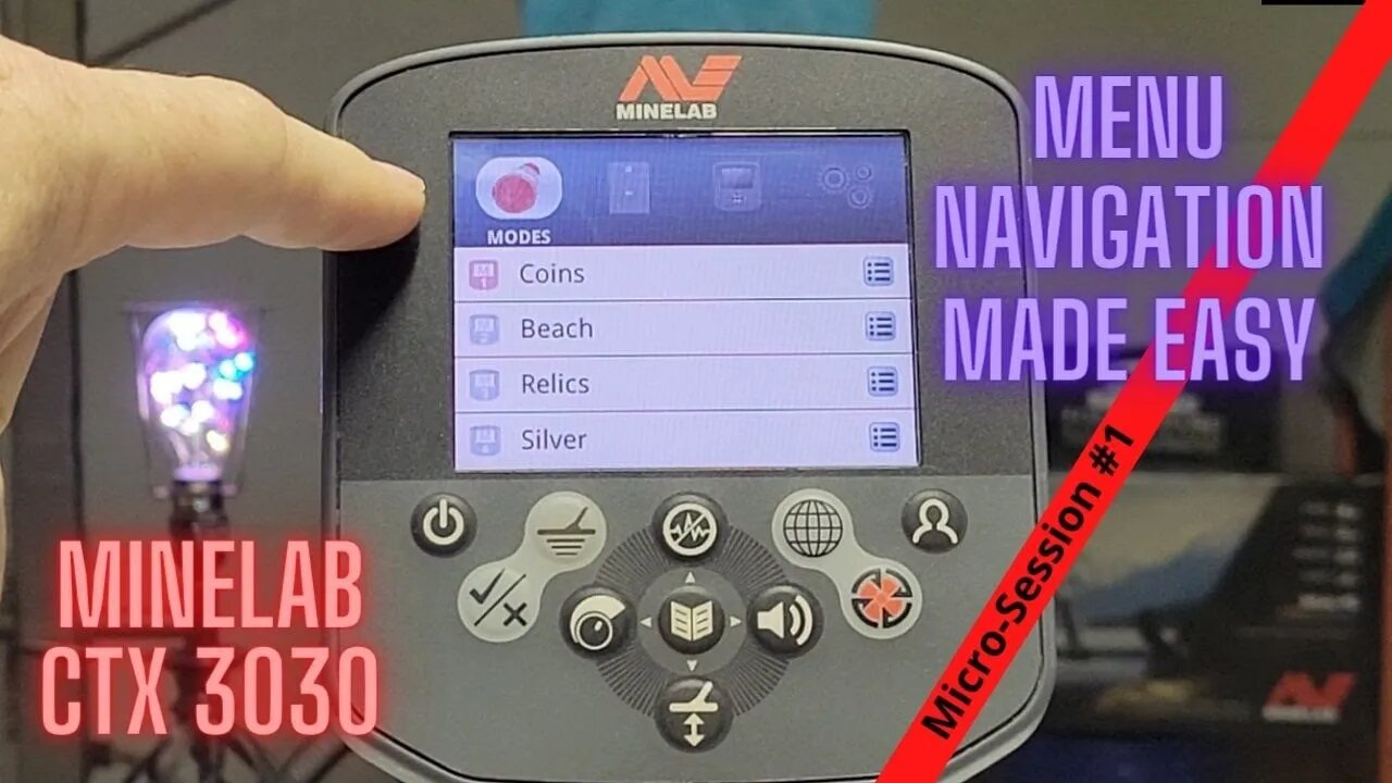 MINELAB CTX 3030 Menu Navigation - How-to Micro-Session #1.