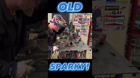 Old Sparky Is Back! Welding Cast Iron! #shorts