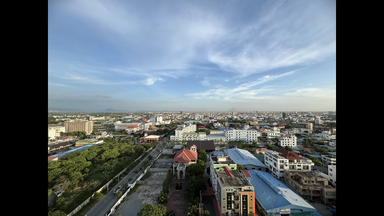 Birthday party on a rooftop bar in Burma