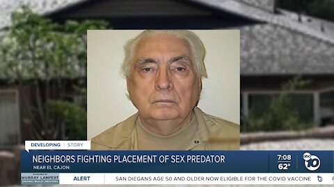 El Cajon residents fighting placement of sex predator