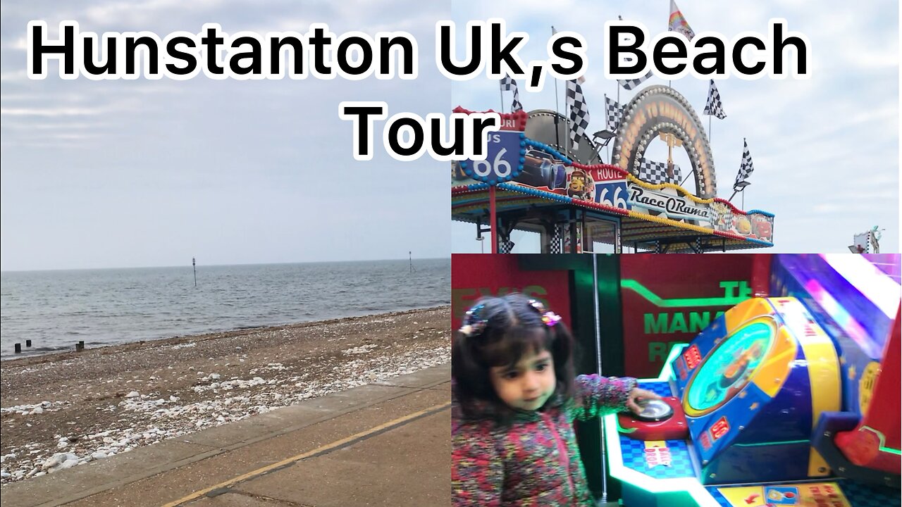 Uks beach tour #Hunstantion beach#Naturall scenery