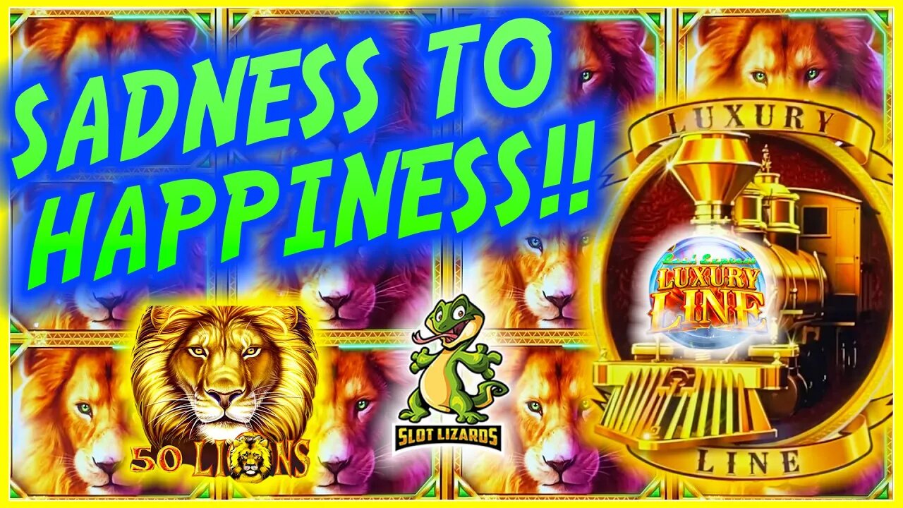 DOUBLE SADNESS TO UTTER HAPPINESS! Luxury Line Cash Express 50 Lions Slot LIVESTREAM HIGHLIGHT