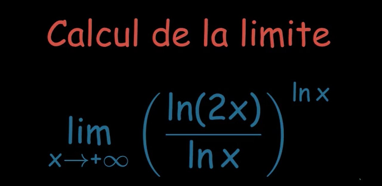 Calcul d'une limite