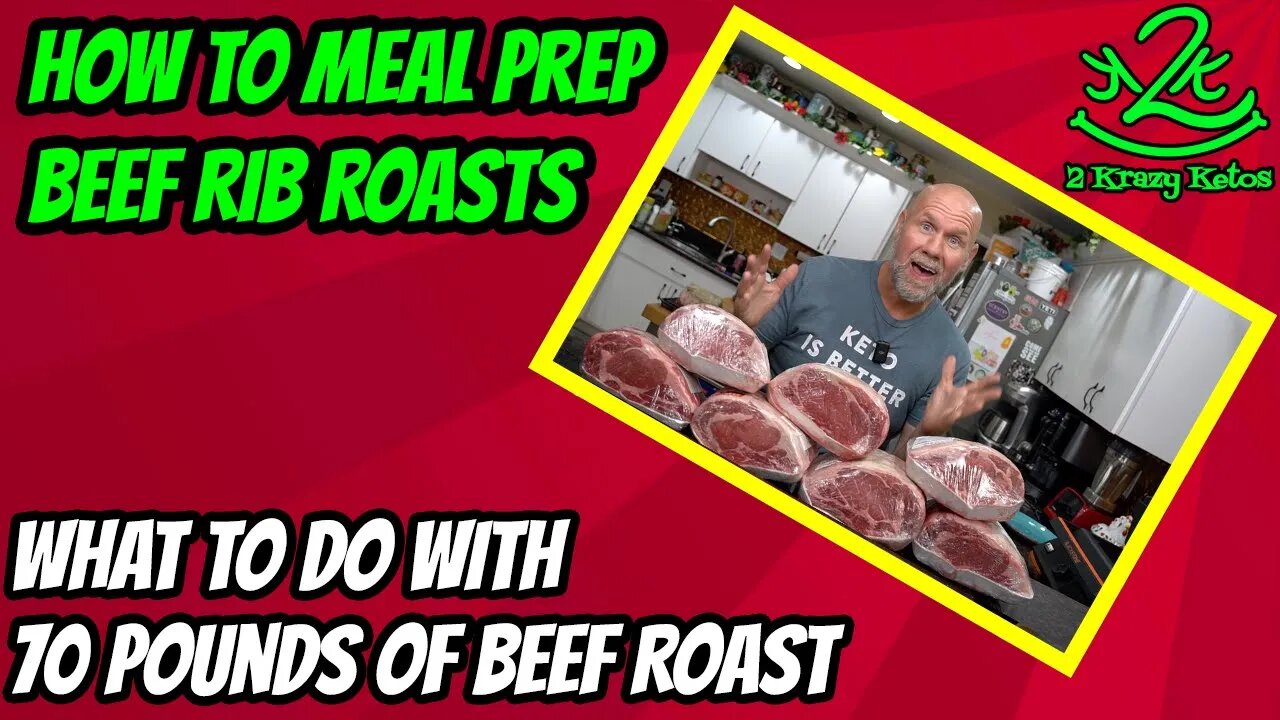 How to meal prep Beef Rib Roasts | Make your own carnivore snacks | How to cook Prime Rib