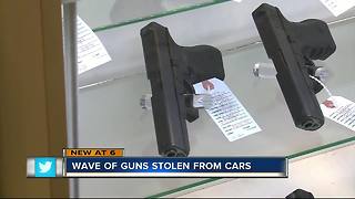 Wave of guns stolen from cars