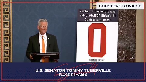 Senator Tuberville Calls for GOP Colleagues to Confirm President Trump's Cabinet