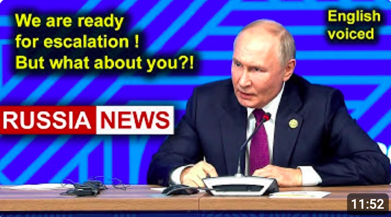 Putin: We are ready for escalation! But what about you?! Russia, BRICS 2024