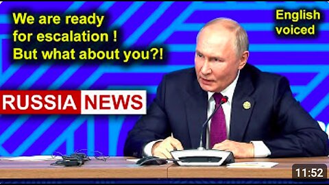 Putin: We are ready for escalation! But what about you?! Russia, BRICS 2024