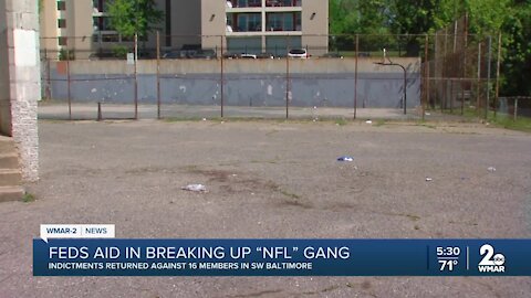 Feds aid in breaking up 'NFL' gang in Southwest Baltimore