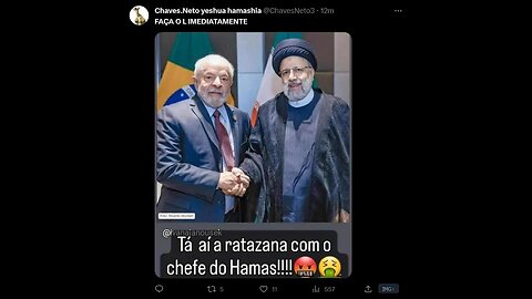 Por que o Brasil não considera o Hamas um grupo terrorista?… o ditador do brasil lula... não o povo!