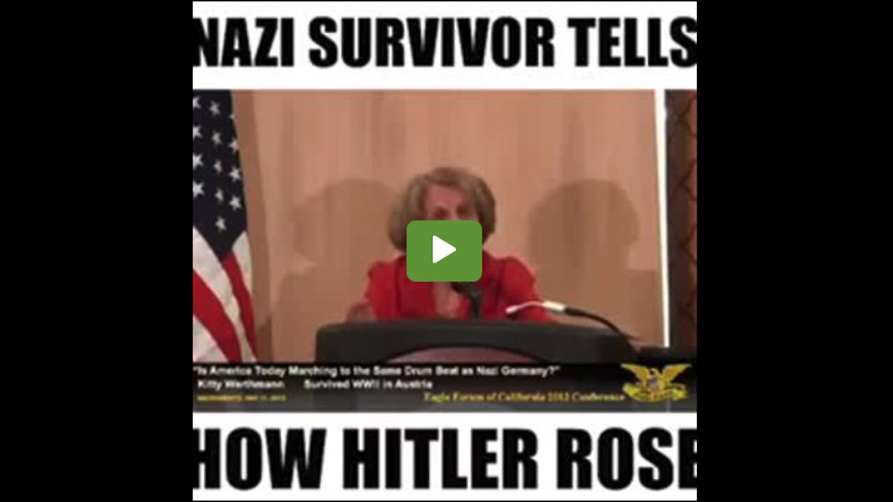 91 Year-Old Nazi Survivor Explains How Hitler Used Socialism to Rise to Power