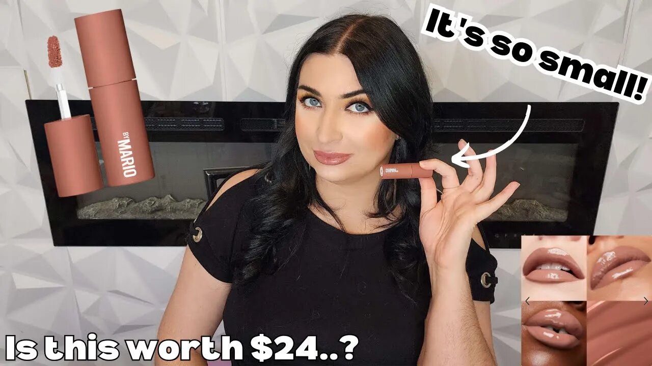 Makeup By Mario MoistureGlow Plumping Lip Color Review Demo + Natasha Denona Fiery Eyeshadow