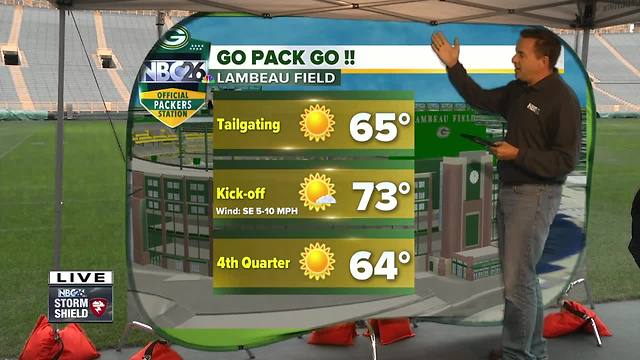 Cameron's Weather Roadshow at Lambeau Field for Kickoff Weekend