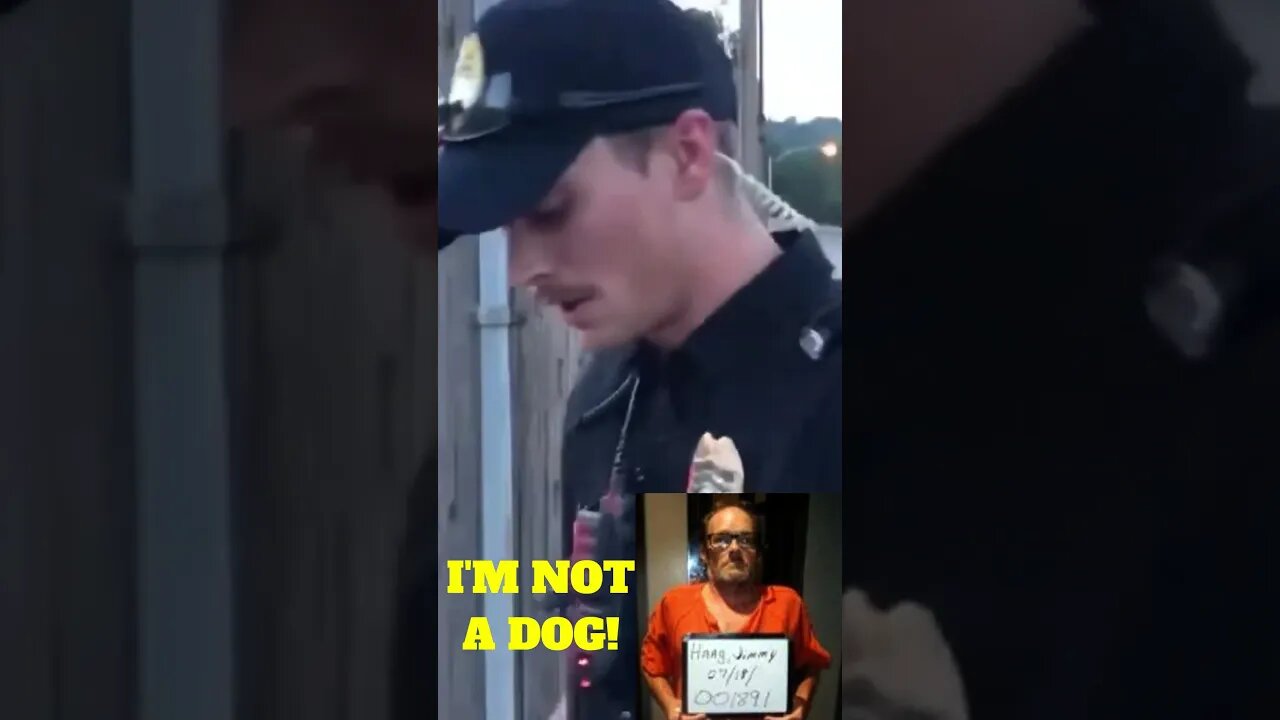 Frauditor Jailbird Jimmy Tells Cop He's NOT a Dog! #shorts