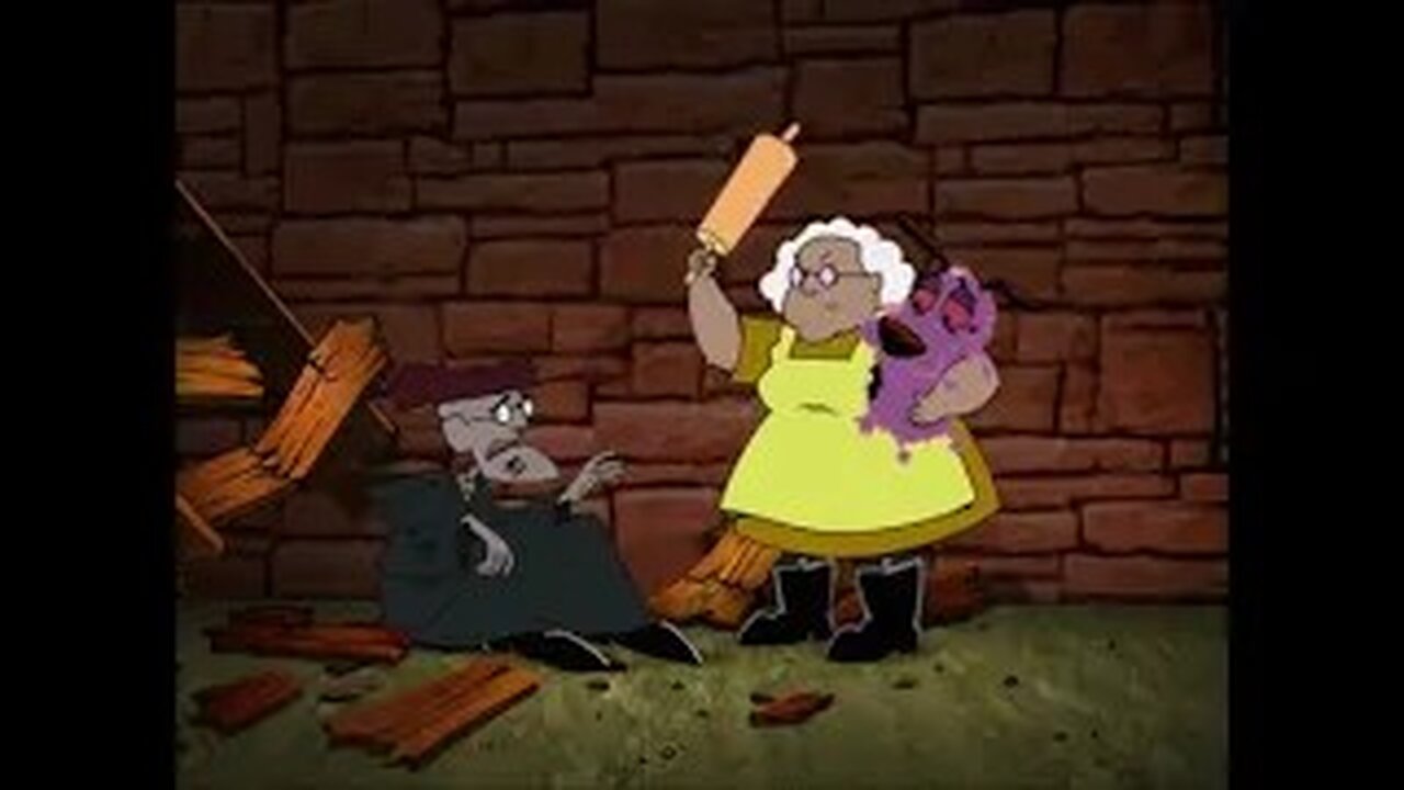 Courage The Cowardly Dog: Muriel Hitting Eustace Moments - The Nostalgia Guy