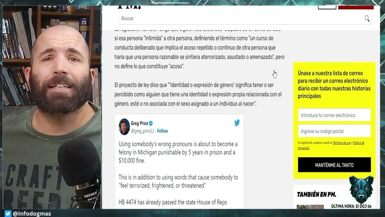 Michigan House Uso de 'PRONOMBRES Incorrectos' En Un DELITO Grave