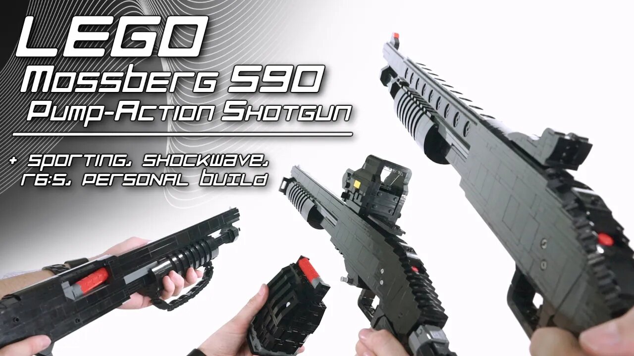 LEGO Mossberg 590 Pump-Action Shotgun (Sporting, R6:S, Shockwave, Personal Build, etc.)