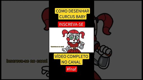 COMO DESENHAR CIRCUS BABY FNAF FÁCIL #desenho #shorts #desenhofacil #desenholivre