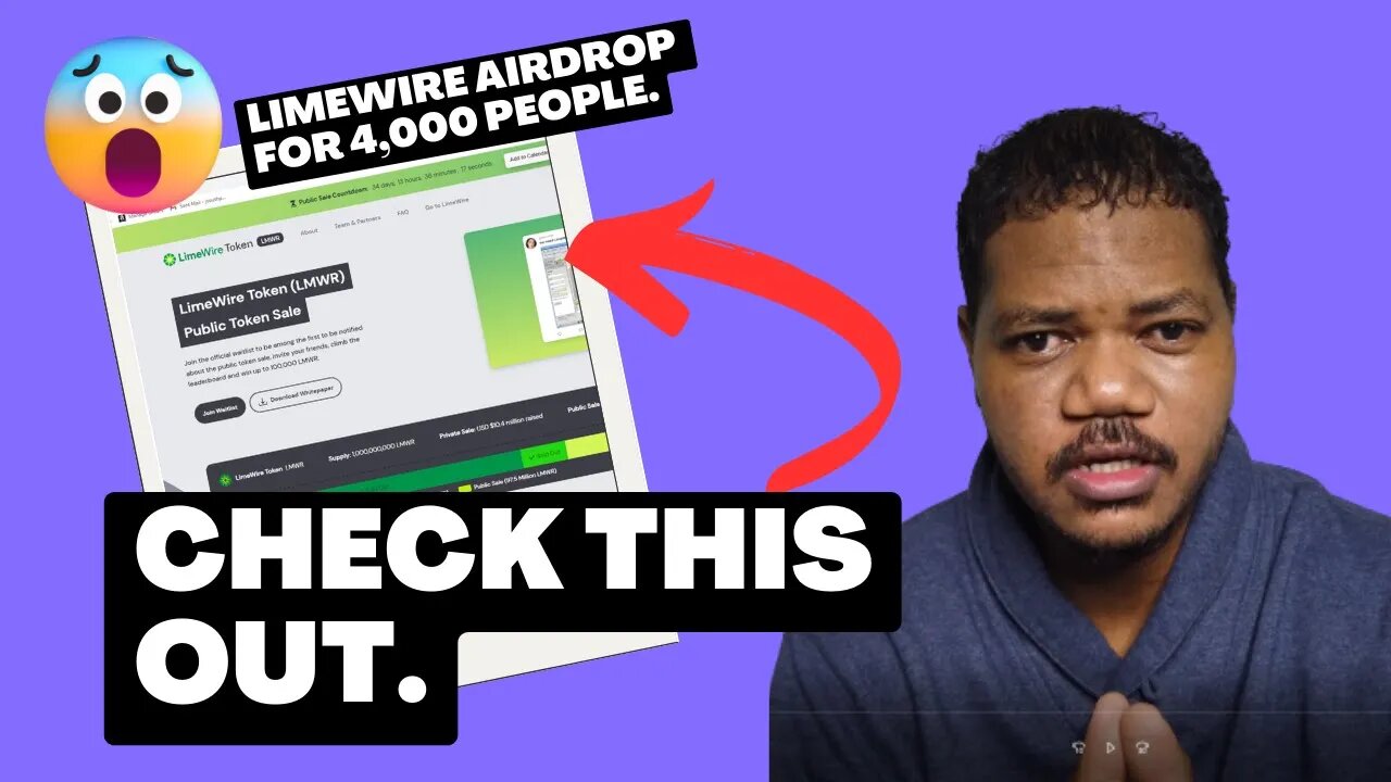 Hurry! Get The Limewire $LMWR Airdrop. $1.5m Worth Of LimeWire Tokens To 4,000 People.