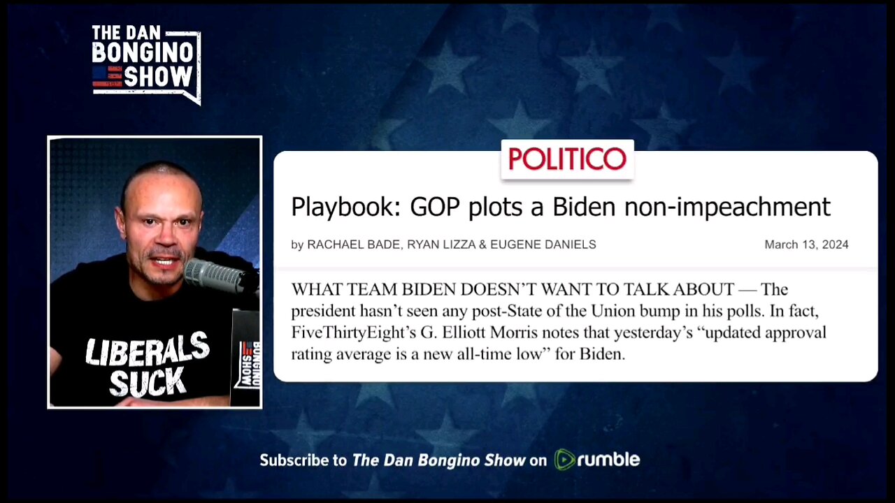 Politico reports after State of The Union Joe Bidens approval rating hit all time low