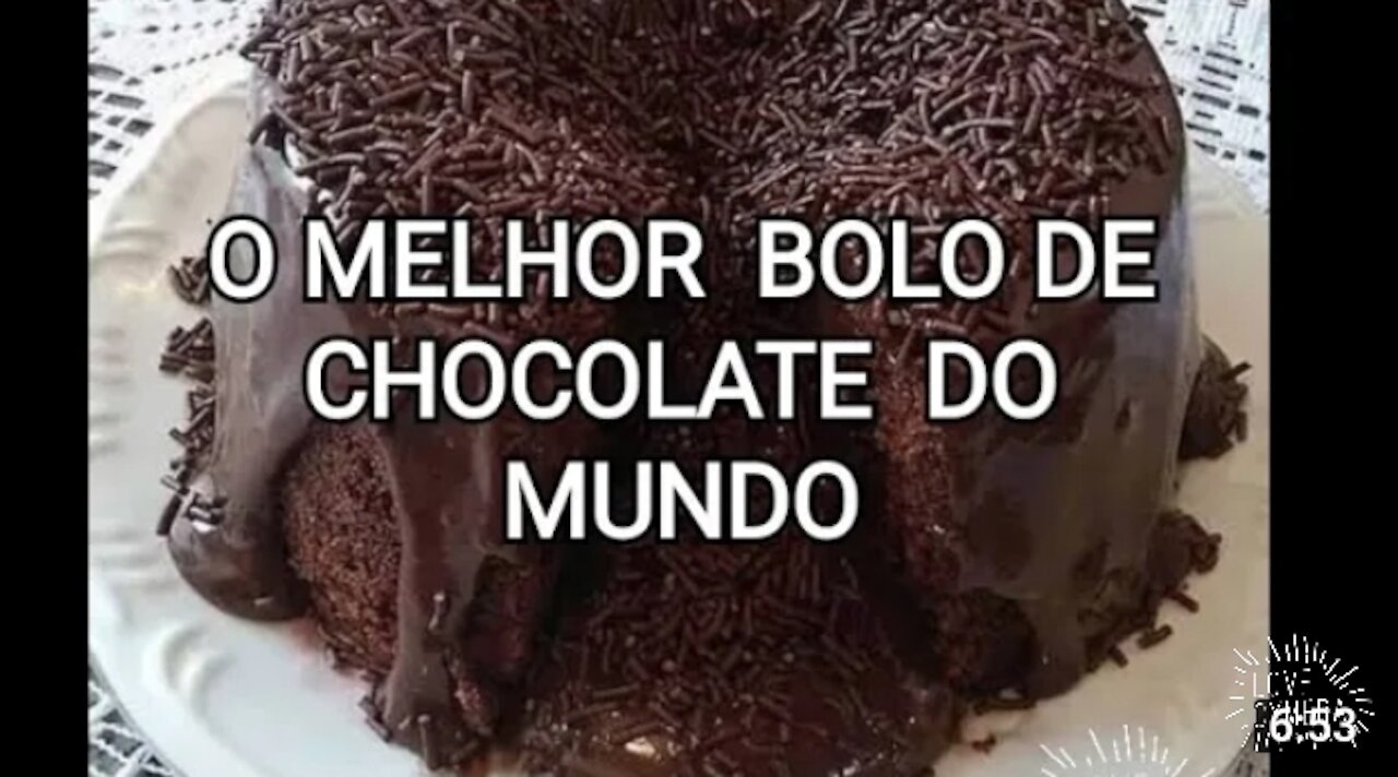 Massa de bolo de chocolate