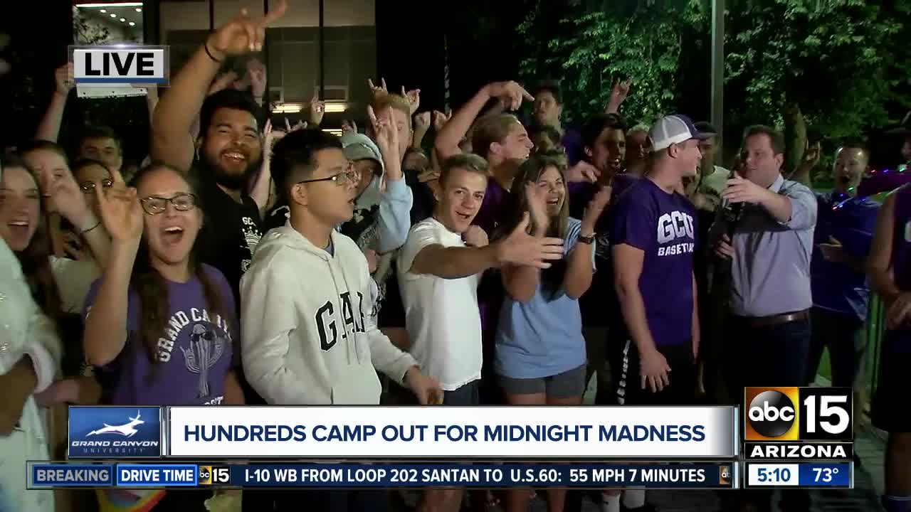 GCU students up early with ABC15 ahead of Midnight Madness