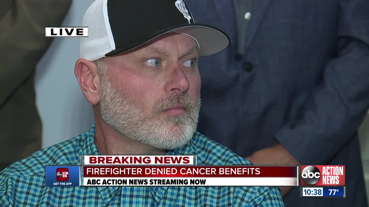 Firefighter sues St. Pete after being denied cancer benefits