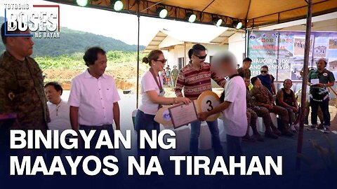 Mga dating rebelde sa lalawigan ng Samar, binigyan ng maayos na tirahan