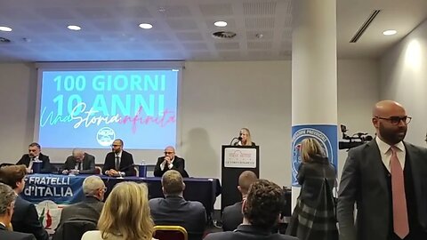 "Una serata alla scoperta del governo della Meloni di Fratelli di Italia"