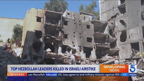 Israeli airstrikes kill dozens across Lebanon as Hezbollah confirms a 7th top commander was killed