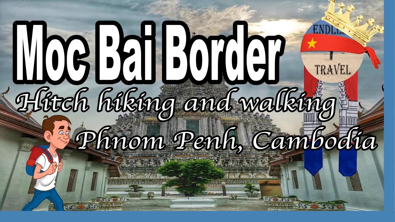 Biking and walking to Moc Bai Border run | Travel Vlog