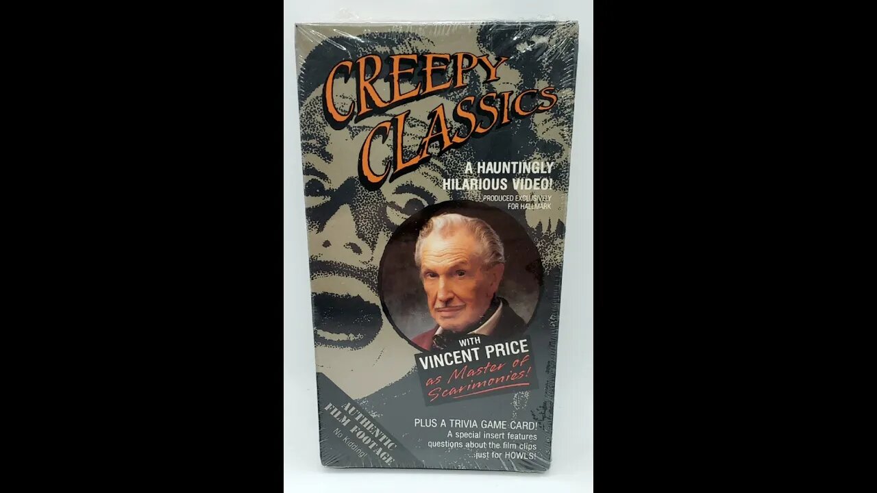 Creepy Classics - A Hallmark Production with Vincent Price (1987 VHS Tape)