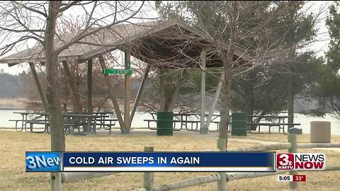 Cold air sweeps back into Omaha