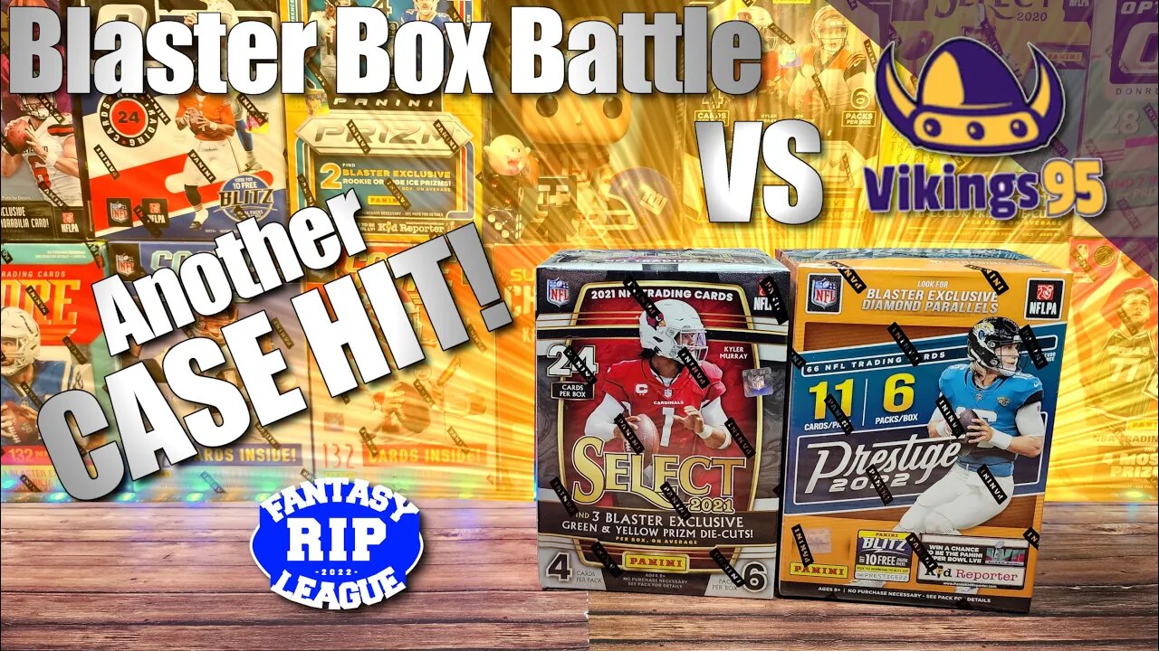 Blaster Box Battle vs @Vikings95 | 2021 Select Football & 2022 Prestige Football - CASE HIT Pulled!