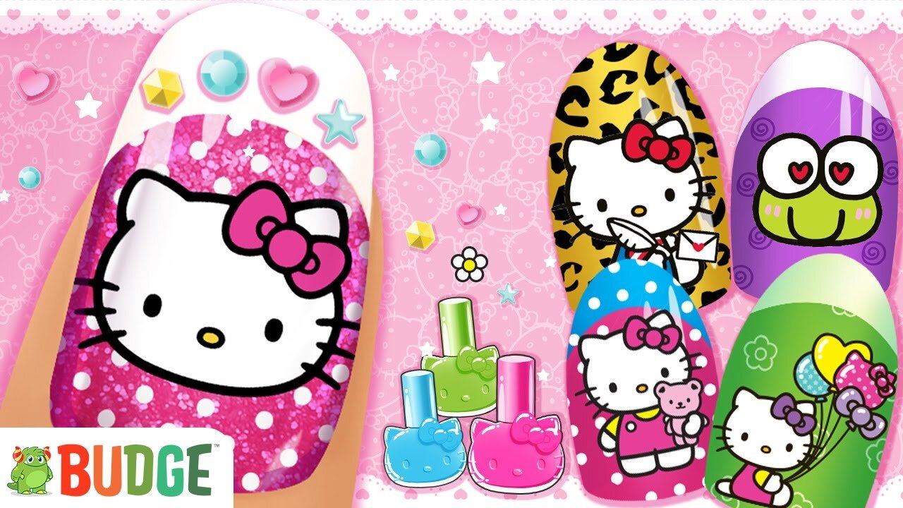 Hello Kitty Nail Selon (Budge Studio) - Best App for Kids- Andriod gaming land