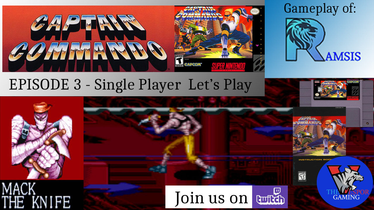 Solo SNES Let's Play | Captain Commando (SNES) - Full Playthrough as Mack the Knife |