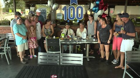 World War II veteran celebrates 100th birthday