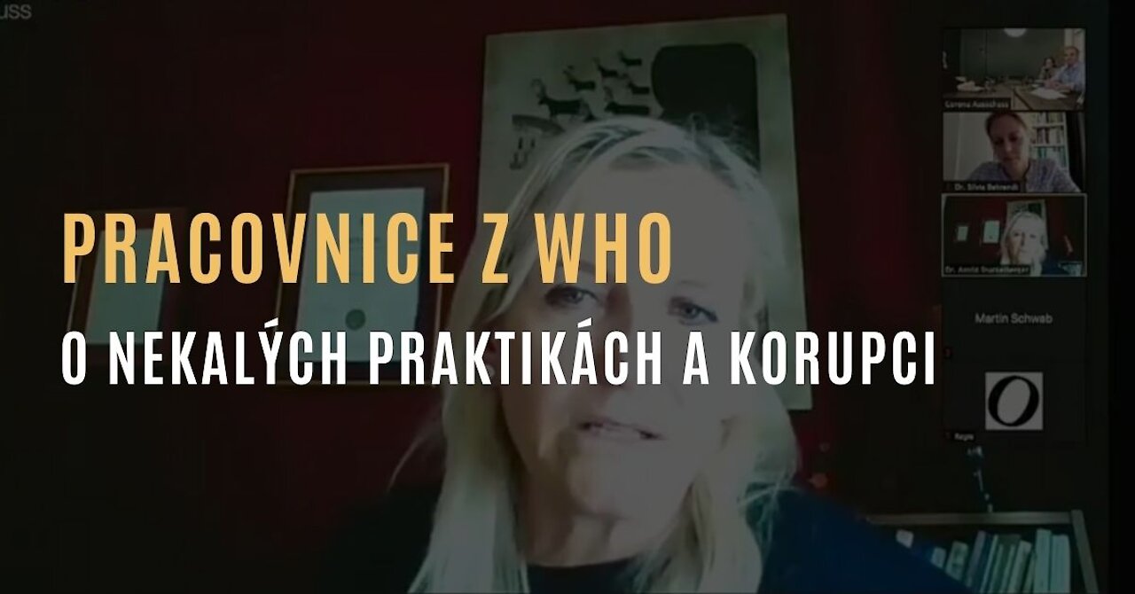 Bývalá pracovnice WHO odhaluje nekalé praktiky a korupci v oblasti globálního zdraví