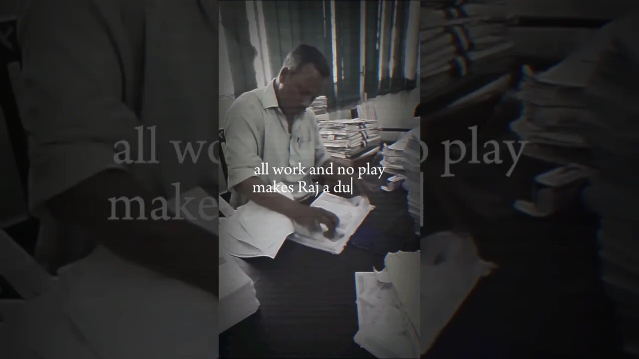 Guy stamps papers like a machine #zoobox #nonsense #allworknoplay #hindihorrorstories