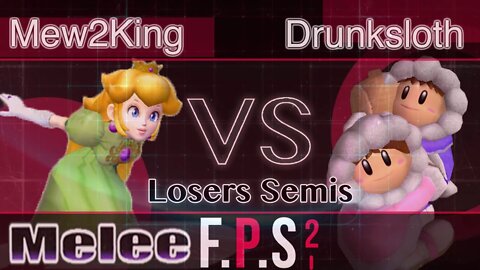 MVG FOX|Mew2King (Peach) vs. Drunksloth (Ice Climbers) - Melee Losers Quarters - FPS2