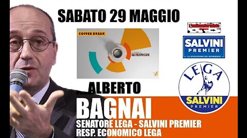 🔴 Sen. Alberto Bagnai ospite nella trasmissione "Coffee Break" del 29/05/2021.