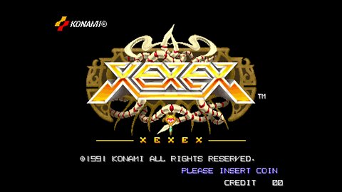 Xexex Arcade Game, Konami 1991, longplay