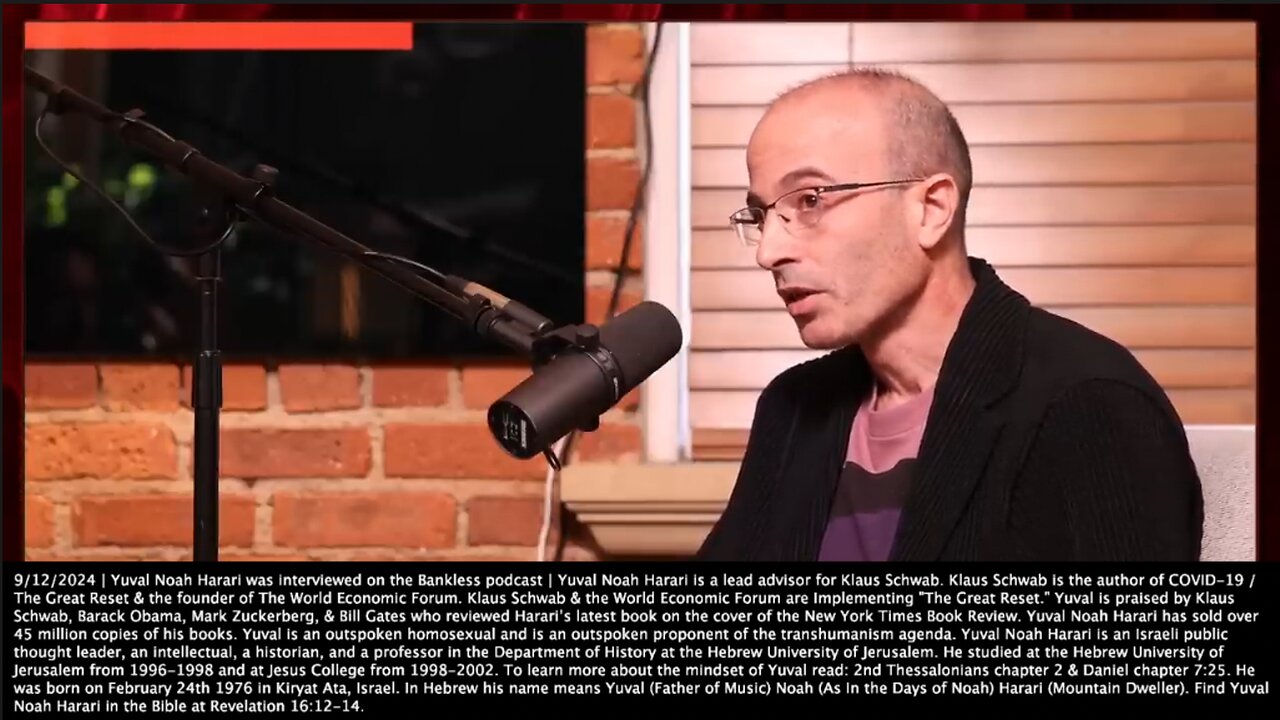 Yuval Noah Harari | "Tenth Commandments Endorses Slavery. There Is An Endorsement of Slavery In the Ten Commandments. God Is OK With People Owning Slaves He's Just Angry If You Just Covet the Slave of Your Neighbor."