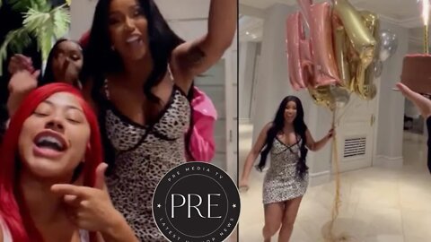 Cardi B' Epic Birthday Mansion Party & Celebrating Her 30th birthday with sis Hennessy