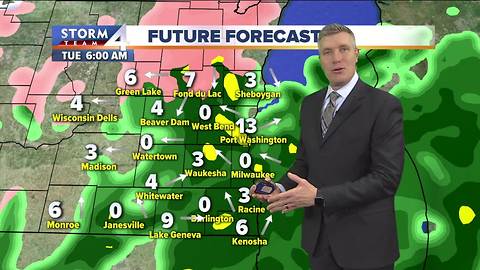 Cold rain and ice makes for sloppy commute