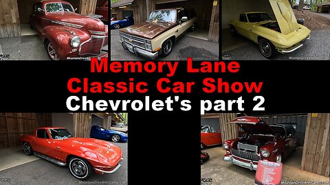 Chevrolets at the 2024 Memory Lane Car and Truck Show in Hiawassee GA