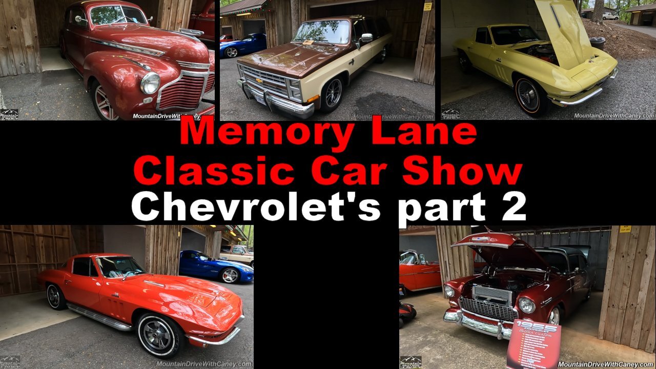 Chevrolets at the 2024 Memory Lane Car and Truck Show in Hiawassee GA