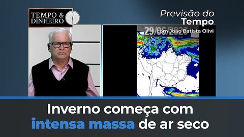 Inverno começa com intensa massa de ar seco e temperaturas em elevação