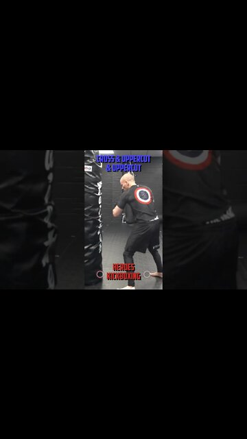 Heroes Training Center | Kickboxing & MMA "How To Double Up" Cross & Uppercut & Uppercut | #Shorts