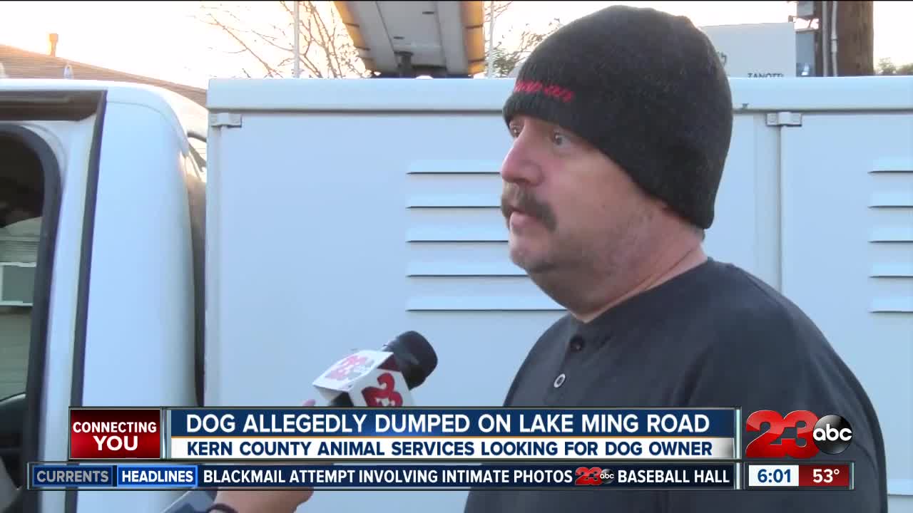 Man speaks out following video of alleged dog dumping